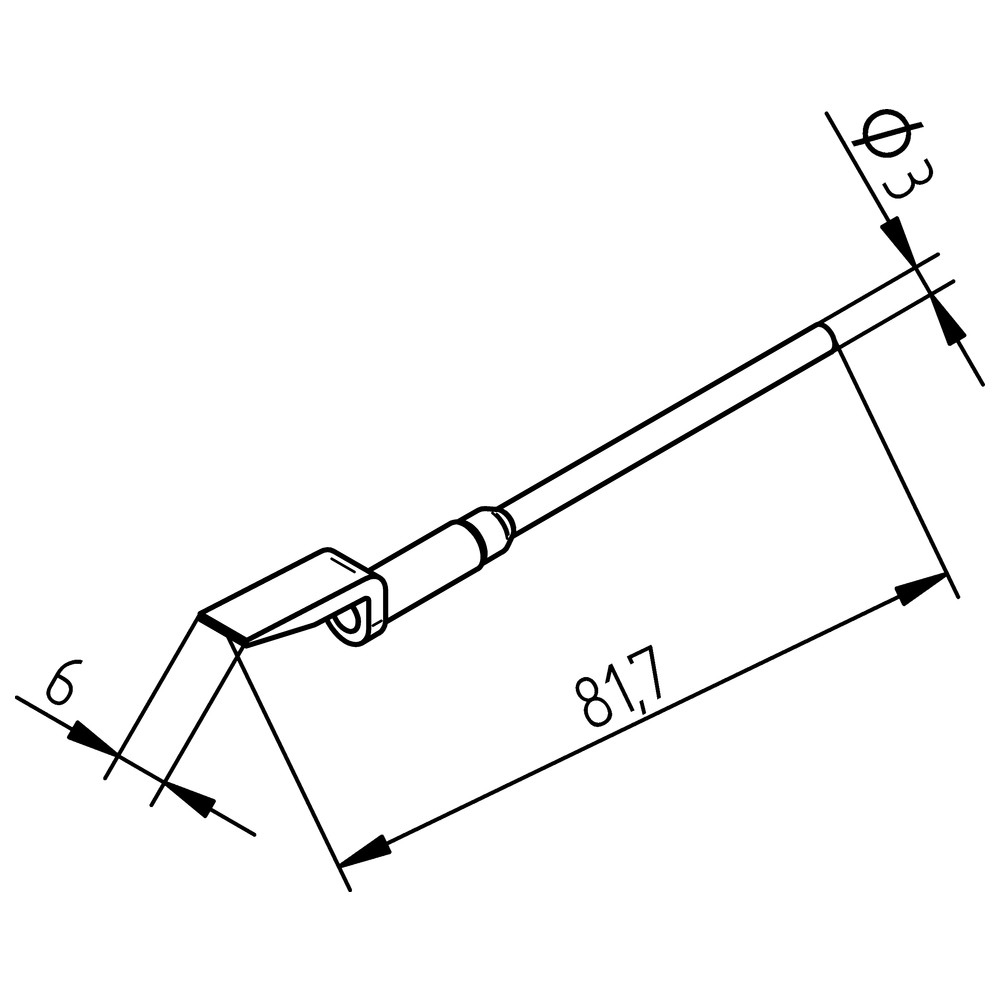 Entlötspitzenpaar Serie 452, EDLF060/6,0 mm, für SOIC 8