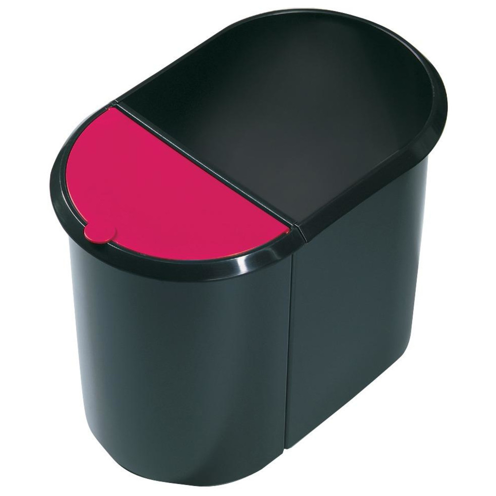 Papierkorb Duo-System schwarz/rot
