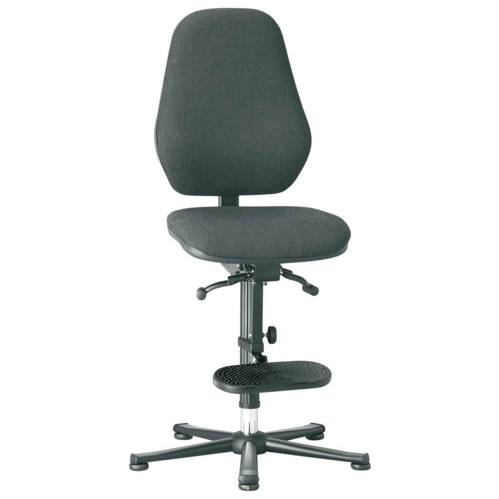 Bimos Drehstuhl Basic 3, mit Gleiter, ESD, schwarz, Synchrontechnik