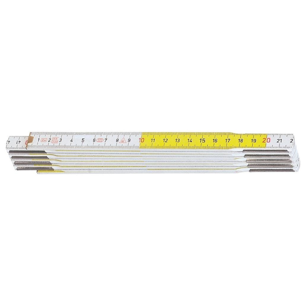 Gliedermaßstab Buche, 2 m, gelb/weiß