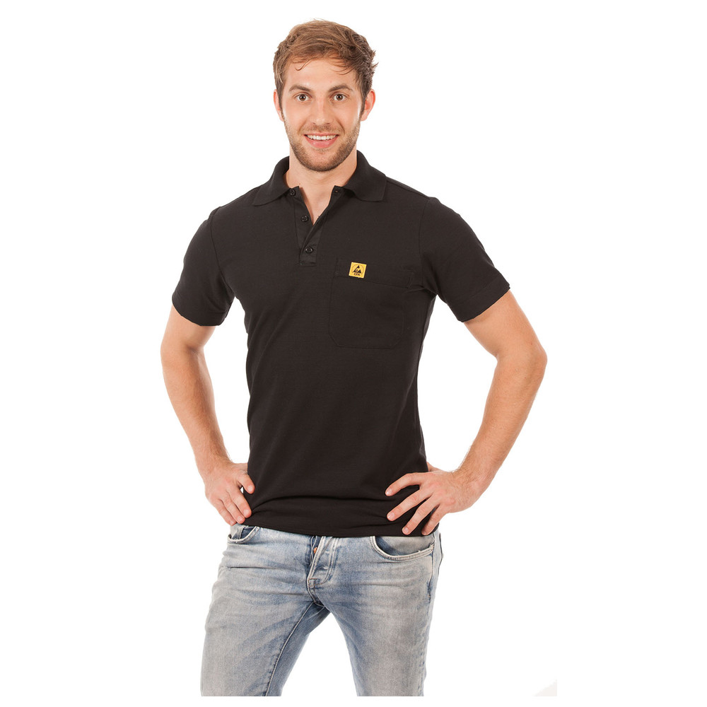 ESD-Polo-Shirt, XS, schwarz