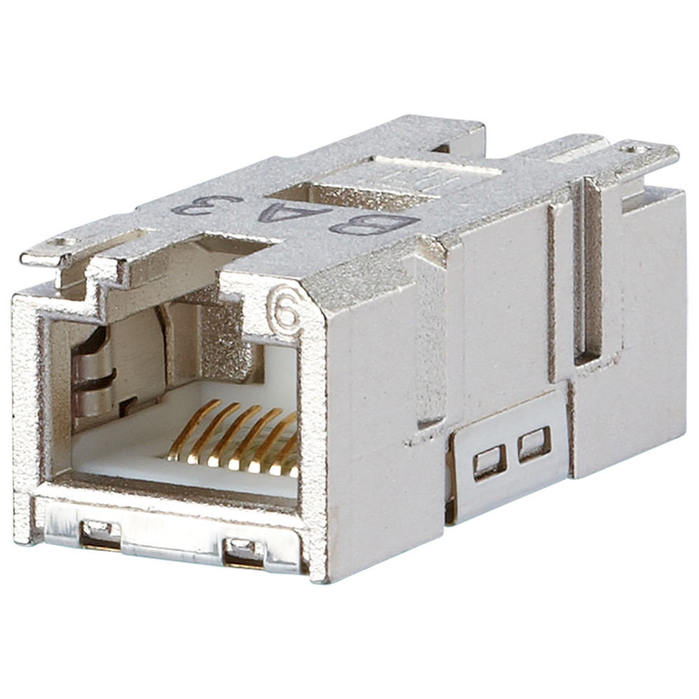 Einbaukupplung RJ45 8(8), Cat. 6, geschirmt