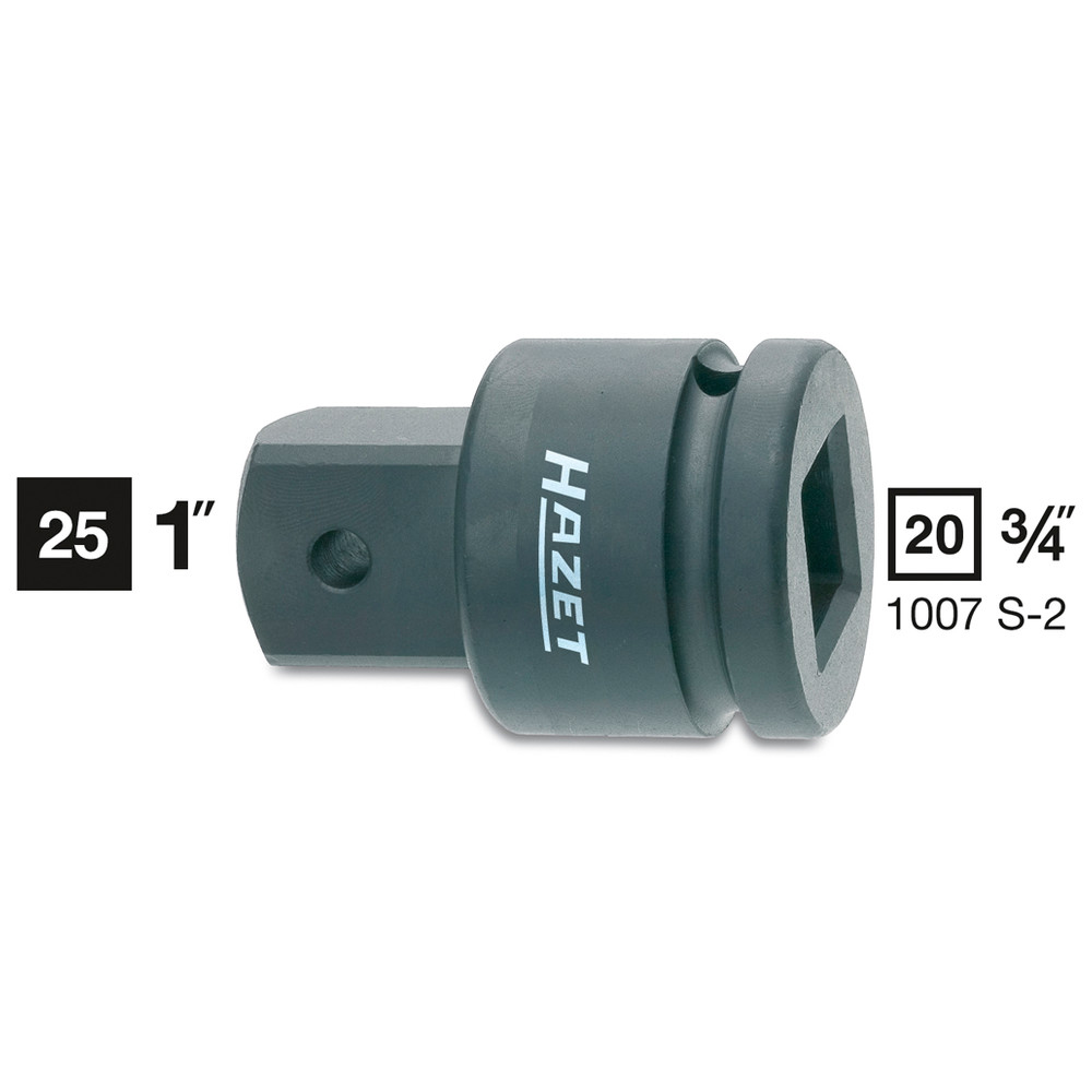 Schlag-, Maschinenschrauber-Adapter 1007S-2 - Vierkant hohl 20 mm (3/4 Zoll) -