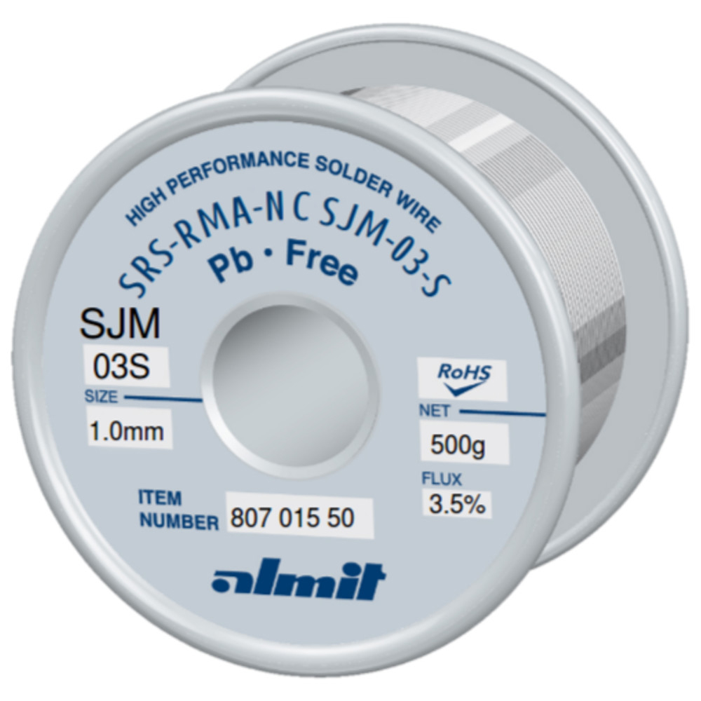 Almit Lötdraht, SRS-RMA-NC-03-S, 1,0 mm, 500 g