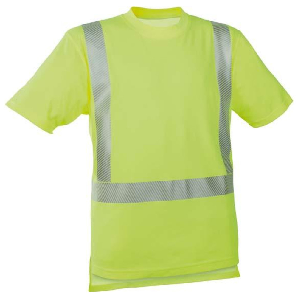 Warn-T-Shirt leuchtgelb, Gr. 2XL