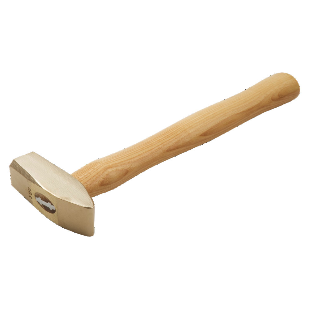 Handhammer funkenfrei, amerikanische Form, mit Hickorystiel, 700 g