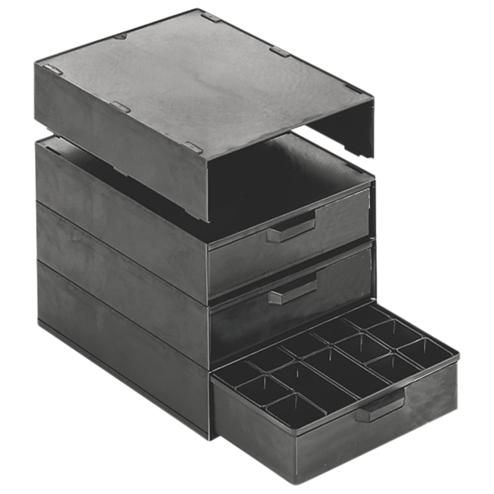 WETEC Schubladenschrank, ESD, Schubladen 4 Stück, 266 x 365 x 305 mm