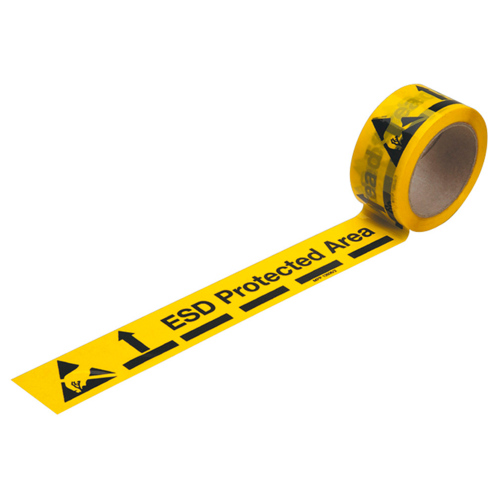 Bodenmarkierungsband, ESD, Rollenlänge 66 m, 70 µm, nicht ableitfähig