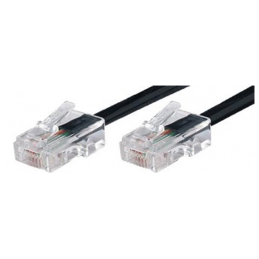 Anschlusskabel RJ45/RJ45, 1 m, schwarz