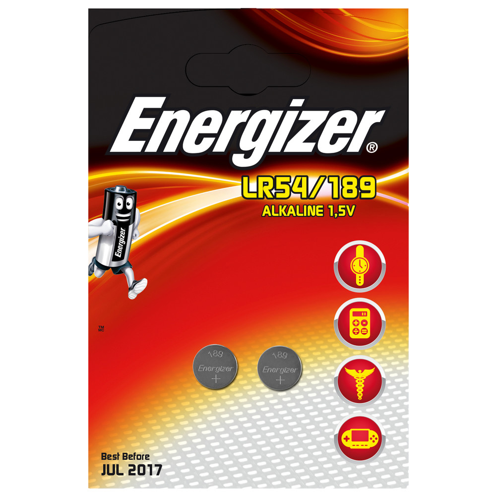 Knopfzelle Alkali-Mangan, LR54 / V10GA, 1,5 V, 50 mAh