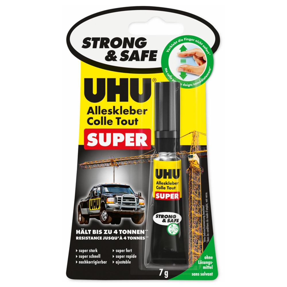Alleskleber Super Strong & Safe, 7 g, Infokarte