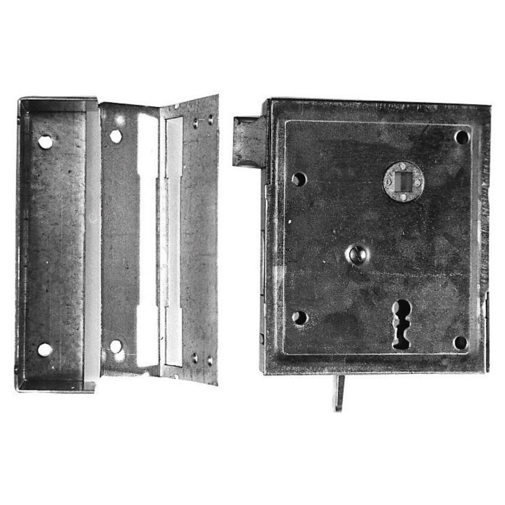Rheinisches Kastenschloss Nr. 79BB ls/rs Ein/Ausw.