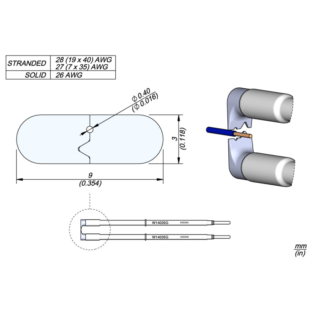 JBC Abisolierkartusche, AWG 26