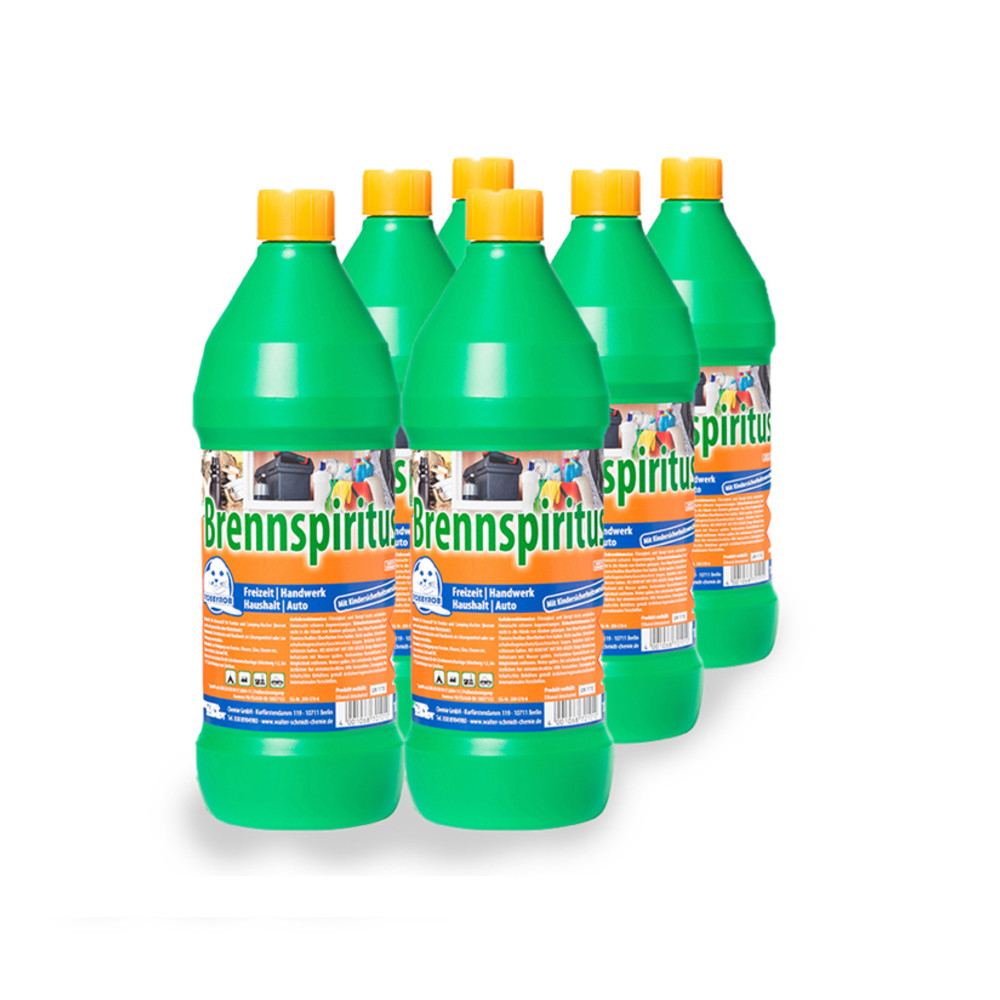 Brennspiritus EU 6 x 1L Flasche
