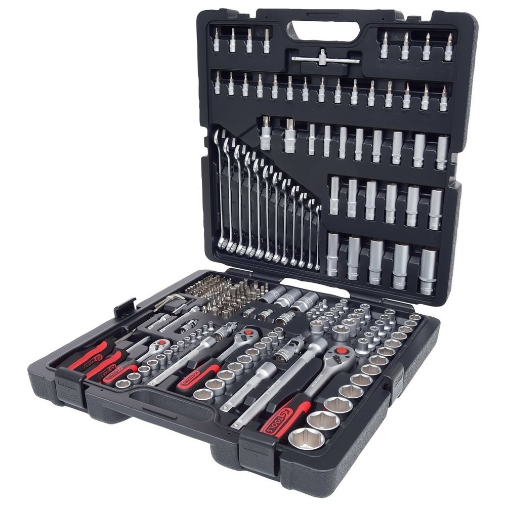 Steckschlüssel-Satz 1/4"+3/8"+1/2" 216-teilig