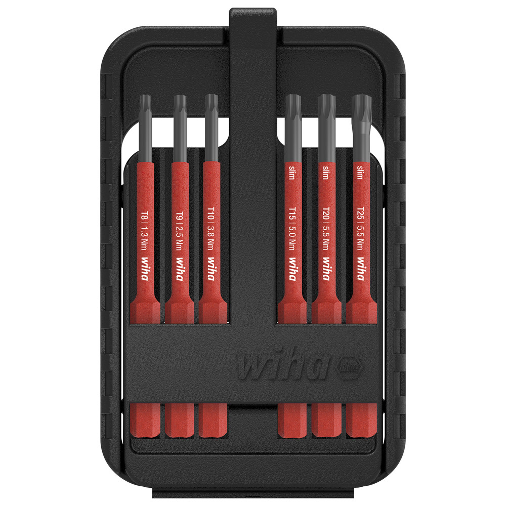 Bit Set slimBit electric, in slimBit-Box, TORX, 7-teilig