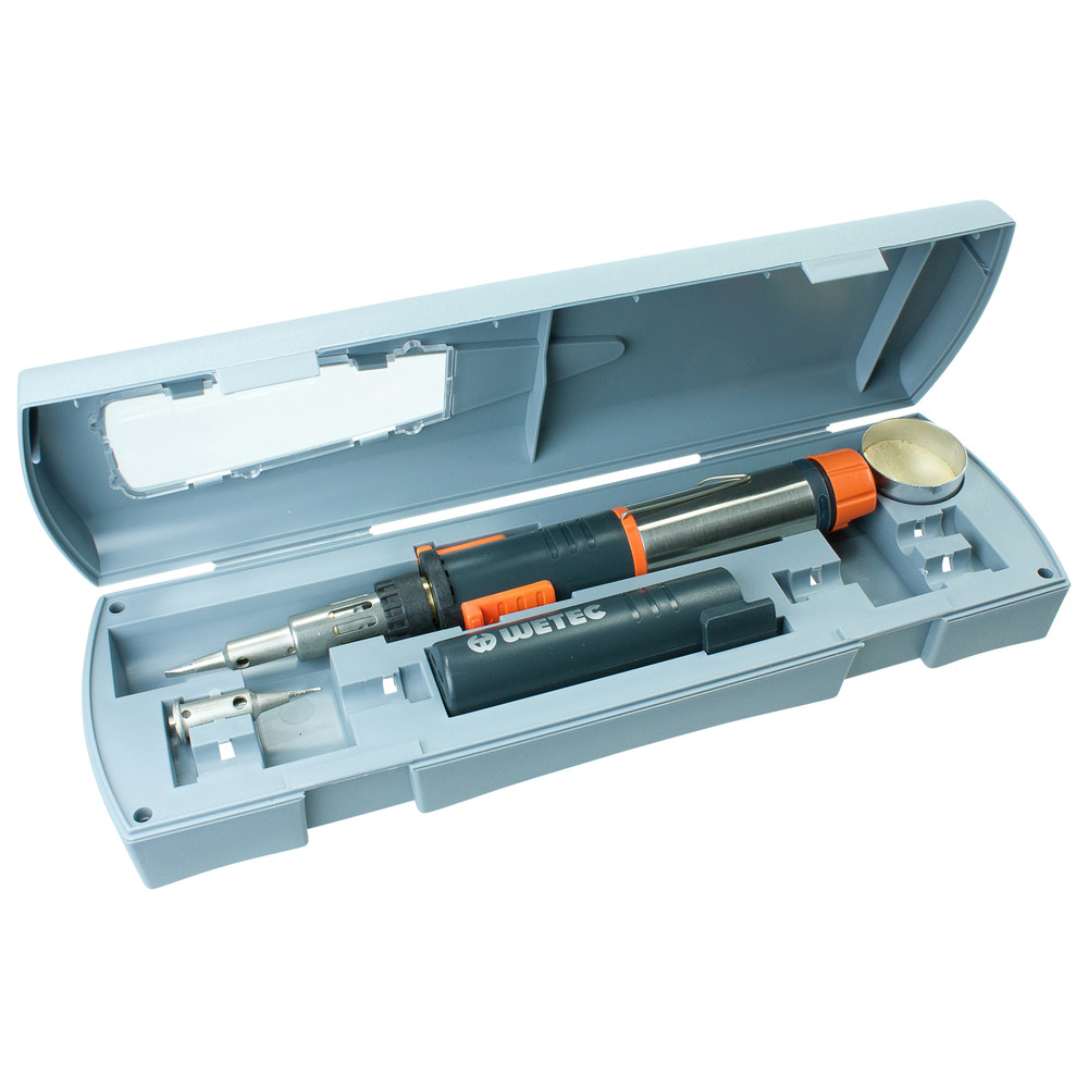 Gaslötkolben SuperPro, mit zwei Lötspitzen in Box