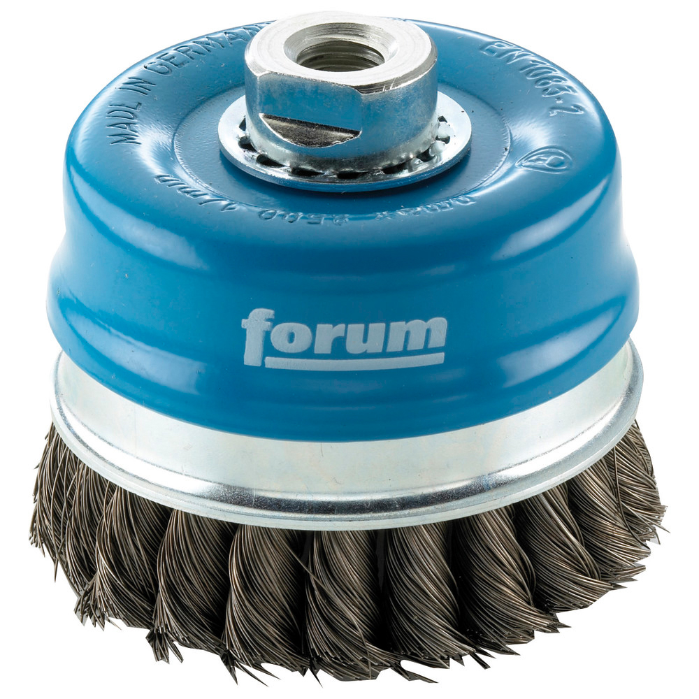 Topfbürste Stahldraht M14 100 x 0,35 mm gezopft