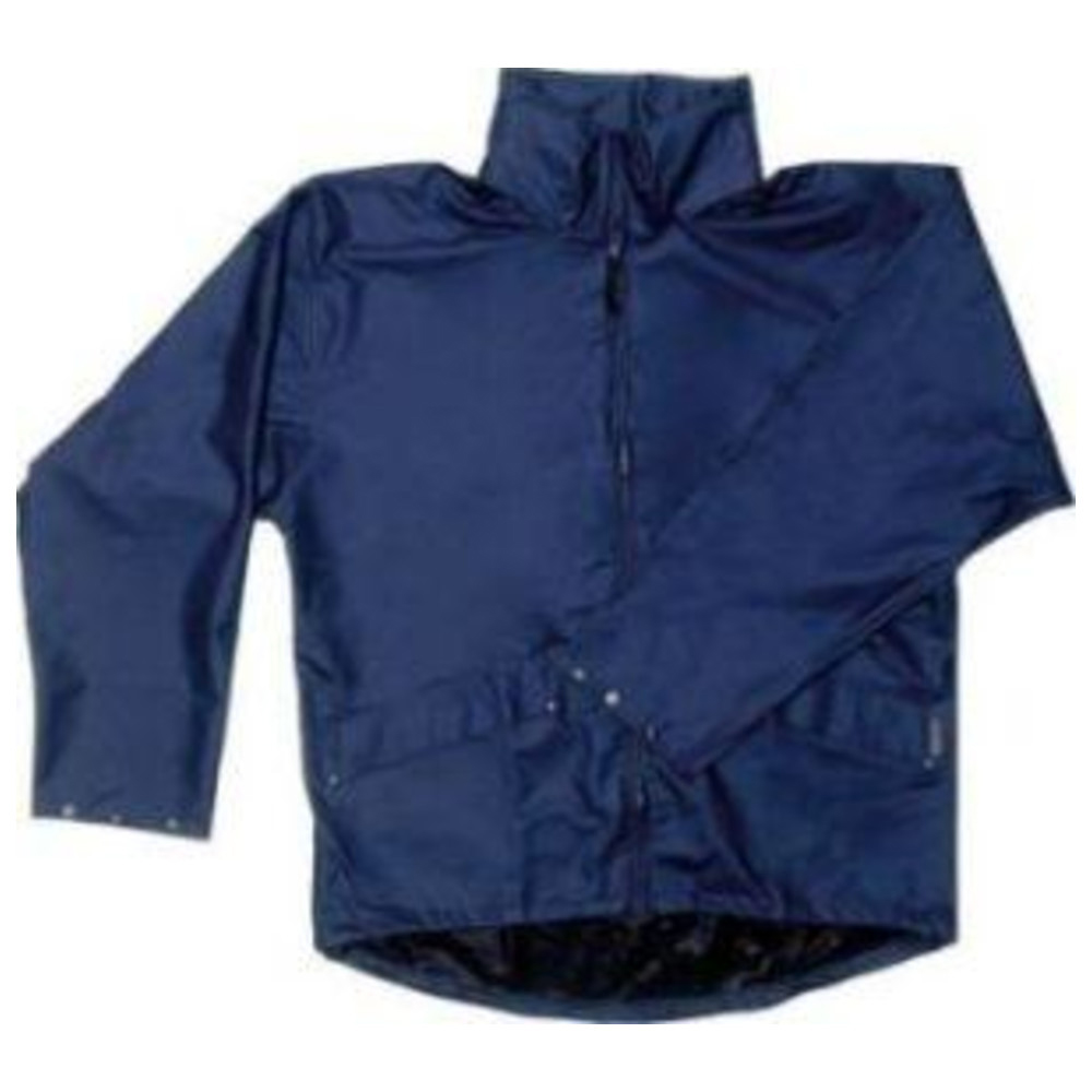 RegenjackeVoss, PU-Stretch, Gr. L, navy