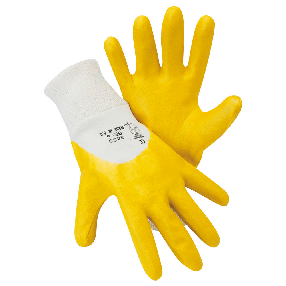 Nitrilhandschuh Mechanic, EN 388, Größe 7, gelb