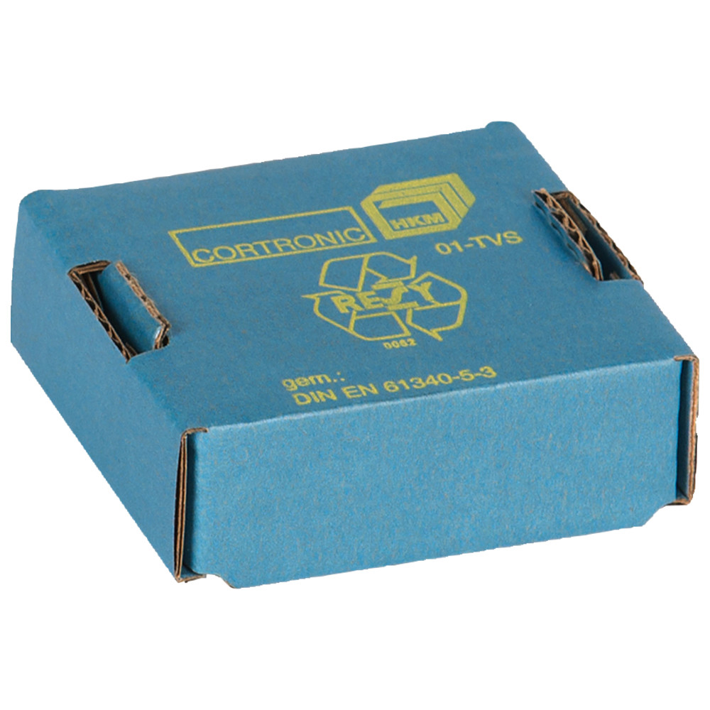 Corprotronic Versandschachtel, ESD, aufgestellt, 40 x 40 x 15 mm