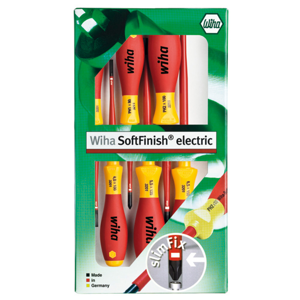 Schraubendreher-Satz VDE 6-teilig slimFix PH