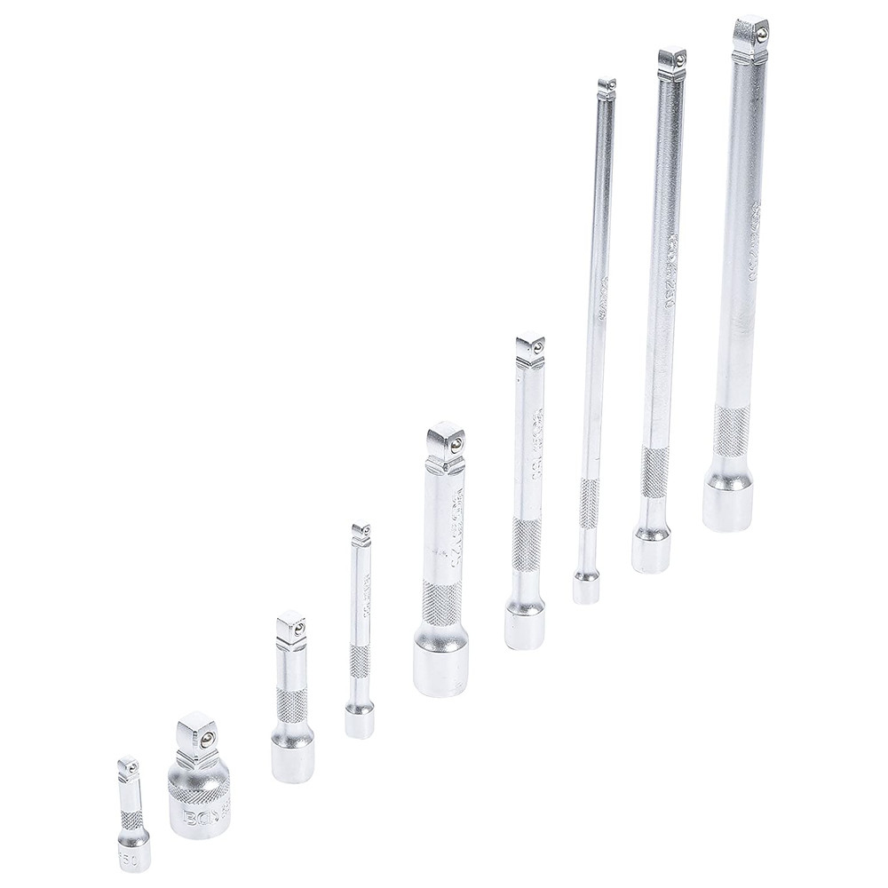 Kippverlängerungs-Satz, 1/4", 3/8", 1/2", 9-teilig