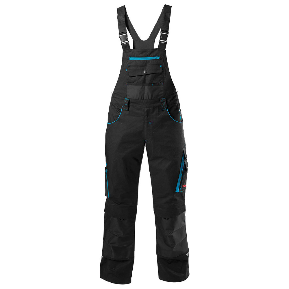 H-Latzhose 24, Black/turquoise, Gr. 34