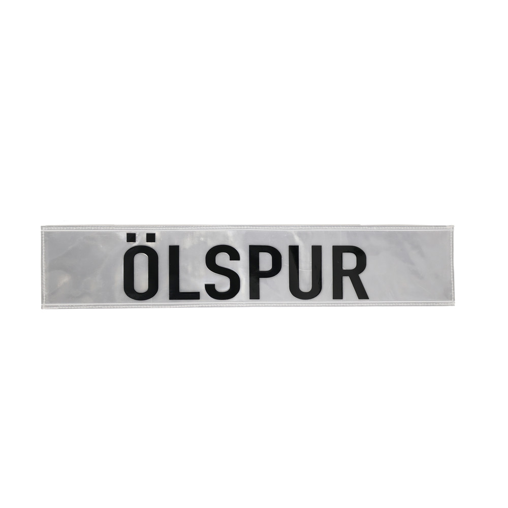 Klettschild, retroreflektierend, 500 x 100 mm, Aufdruck ÖLSPUR