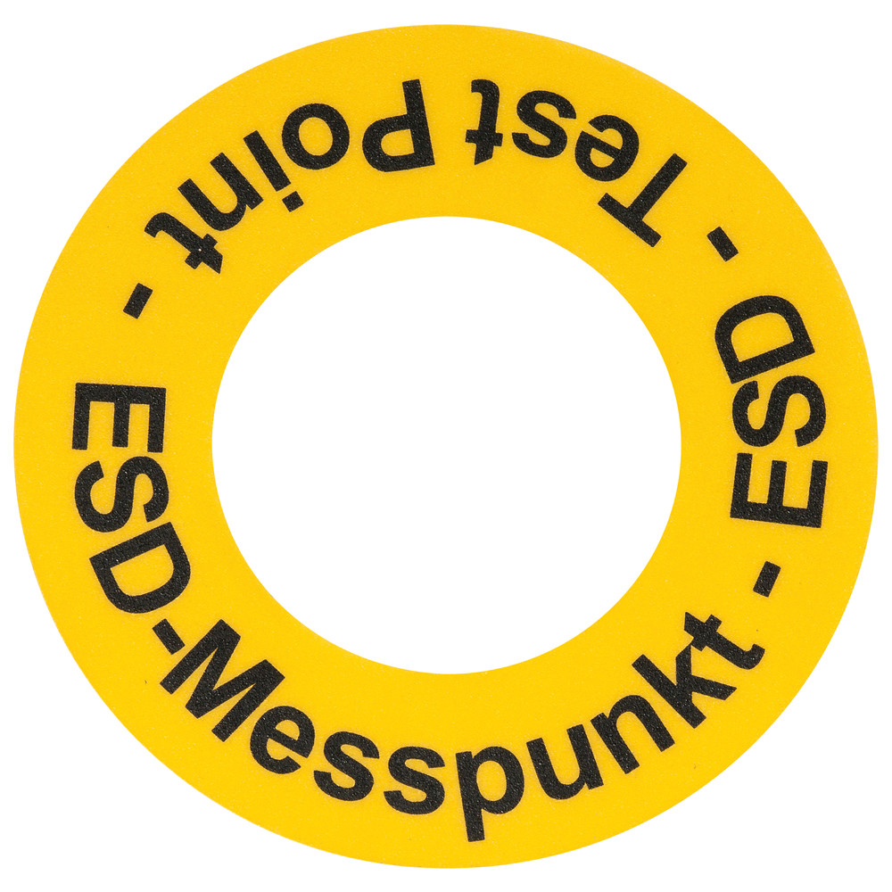 Bodenmarkierungsaufkleber ESD-Messpunkt, ESD