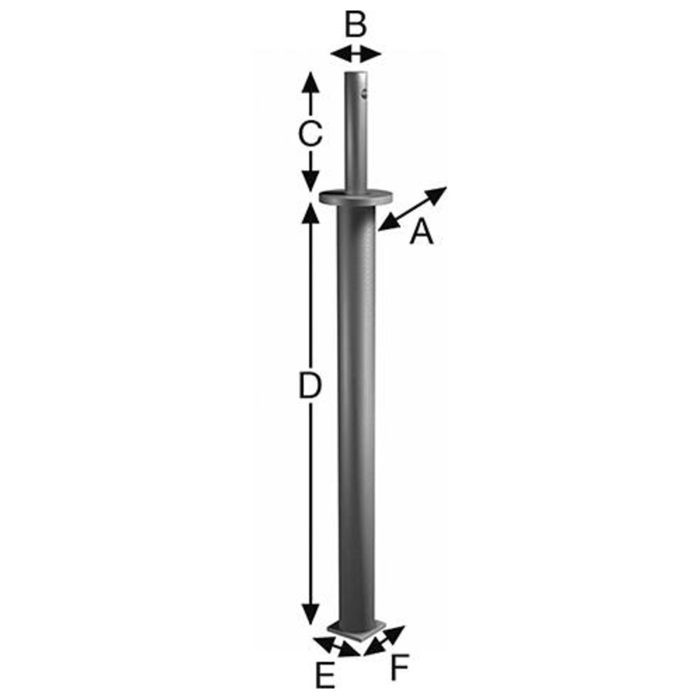 Pfostenhalter PDS60G SST