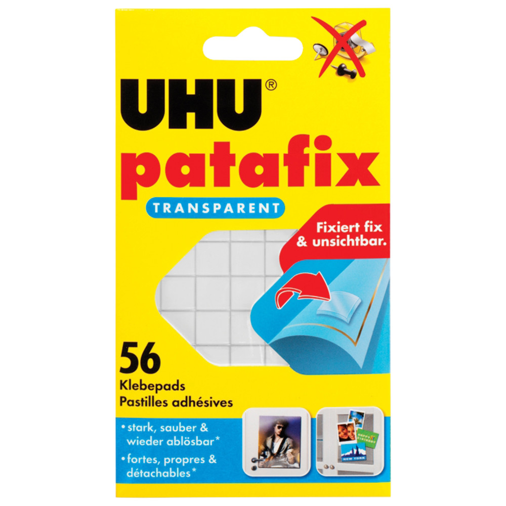 Klebepad patafix, Farbe transparent