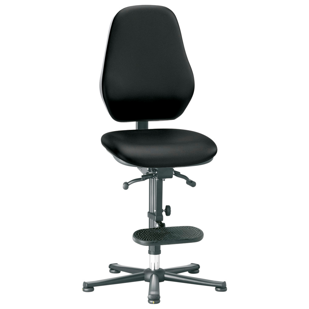 Bimos Drehstuhl Basic 3, mit Gleiter, ESD, Kunstleder, Synchrontechnik
