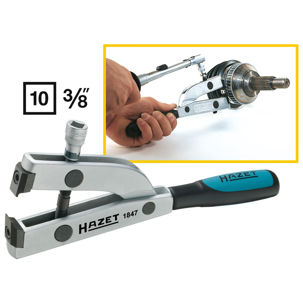 Achsmanschetten-Spann-Zange 1847 - Vierkant hohl 10 mm (3/8 Zoll) - Gesamtlänge