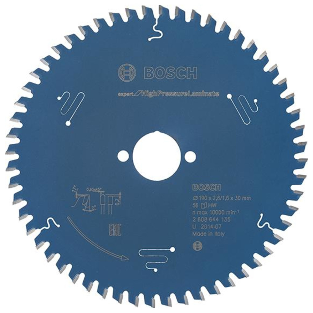 HW Kreissägebl.Expert HPL 190x2,6x30mm Z56 TF Bosch