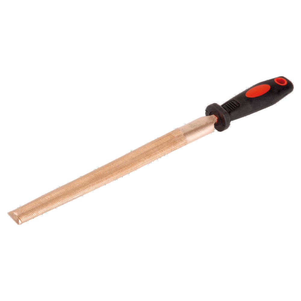 Halbrundfeile funkenfrei, mit ergonomischem Heft, 260 mm, H 1