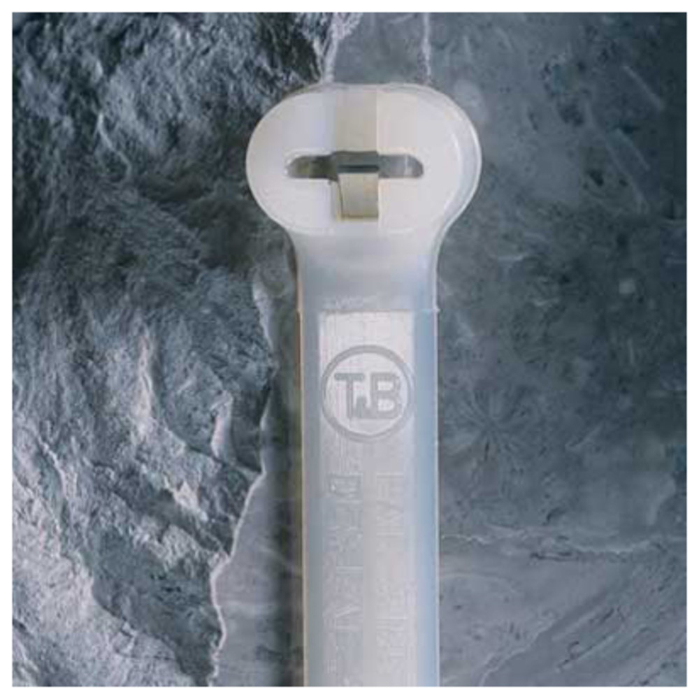 Kabelbinder, Stahlnasenverschluss, 3,6 x 368 mm, natur