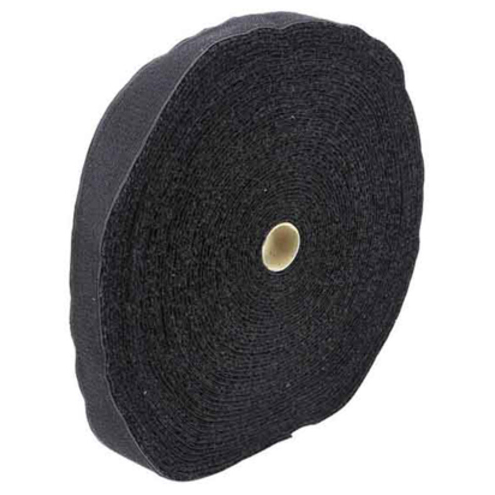 Klettband, 25 mm x 25 m, schwarz