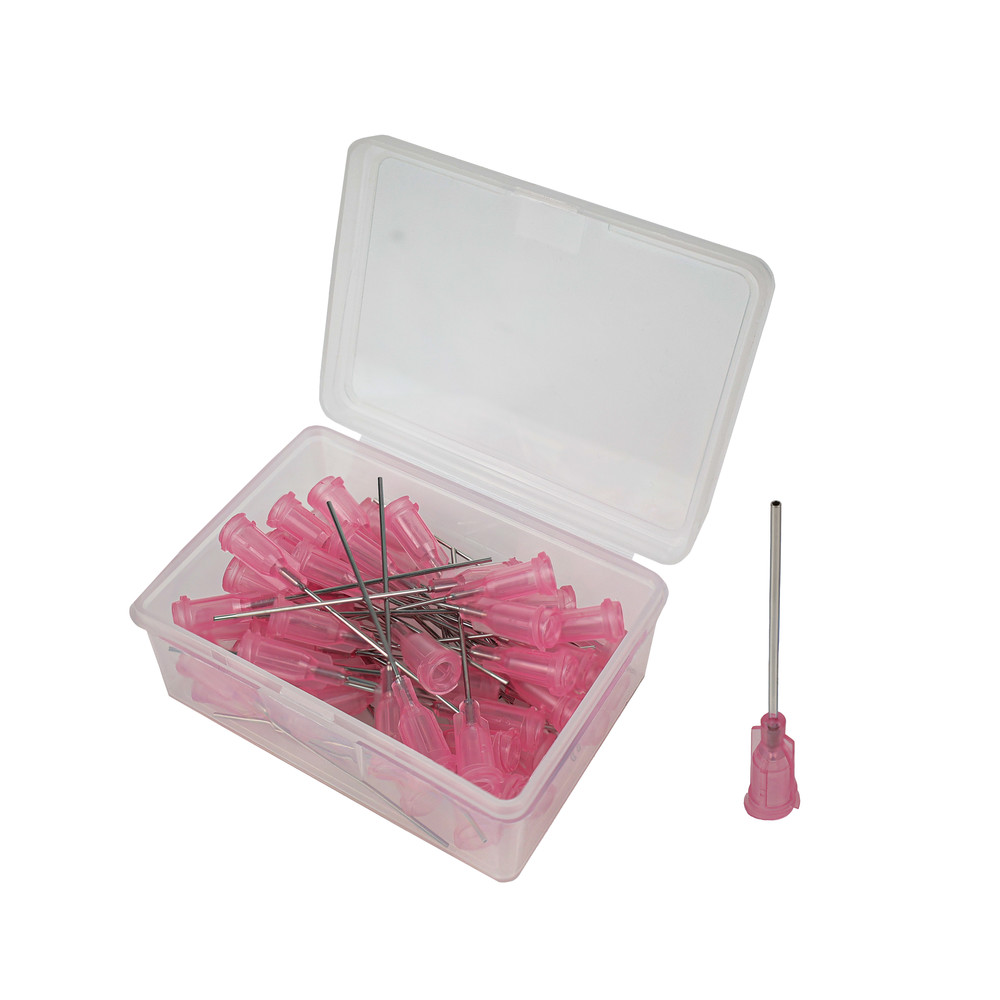 Dosiernadeln, Ø Innen 0,61 mm, Länge 38,1 mm, pink