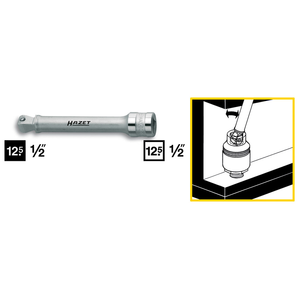 Verlängerung, schwenkbar 919-5 - Vierkant hohl 12,5 mm (1/2 Zoll) - Vierkant ma
