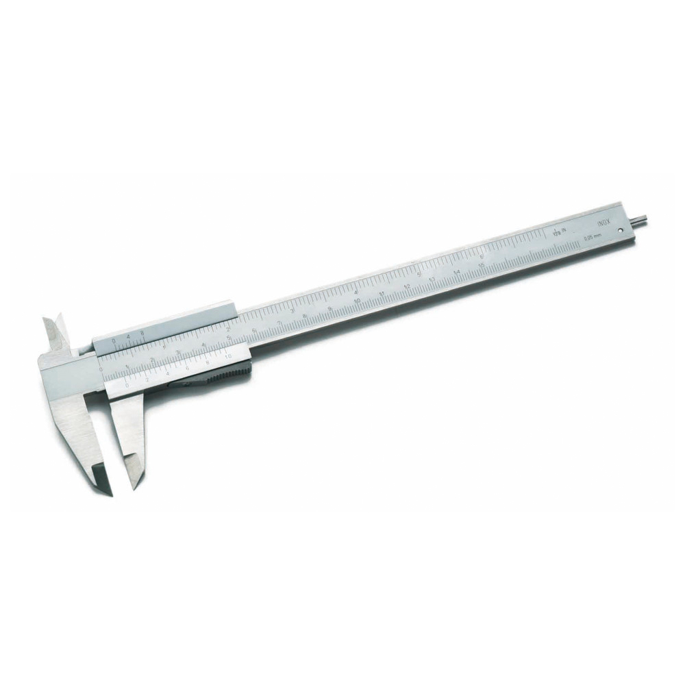 Taschenschieblehre Messbereich 150 mm Ablesung mm / inch matt verchromt