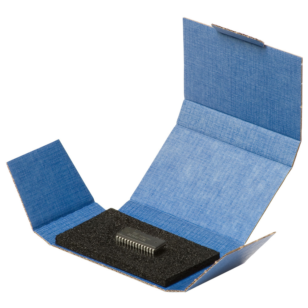 Warmbier Safeshield Versandschachtel, ESD, 100 x 60 x 15 mm, PE-Schaum, 6 mm