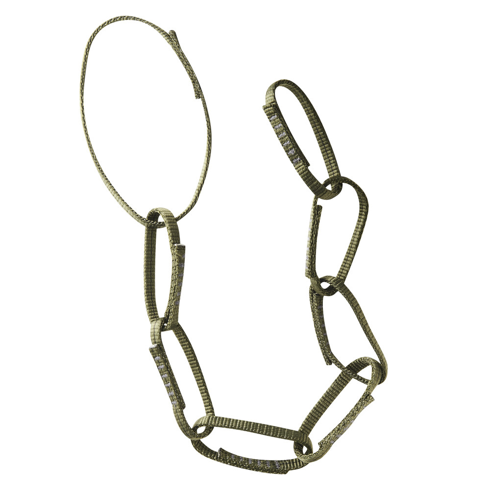 Bandschlinge HMPE, 120 cm, 12 mm, RAL 7013, oliv