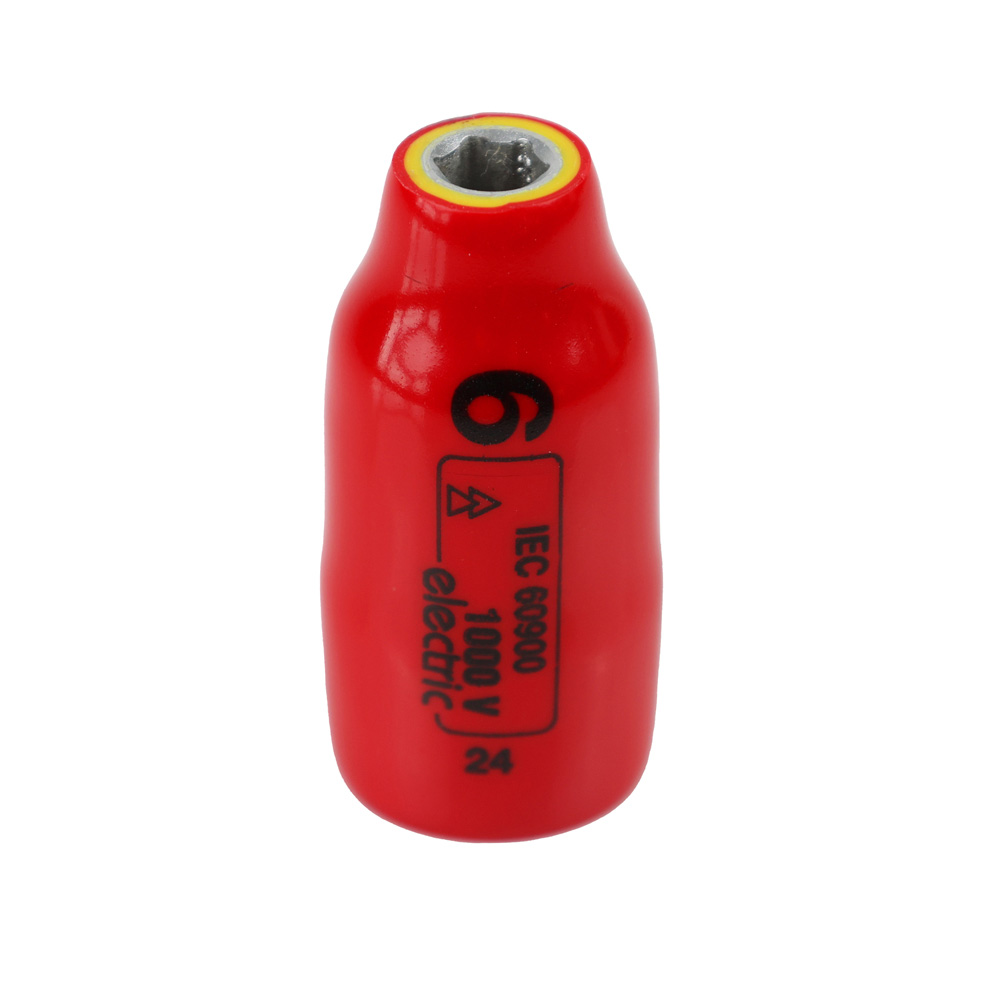 Sechskant-Steckschlüssel-Einsatz, 3/8", Größe 6 mm, 1000 V