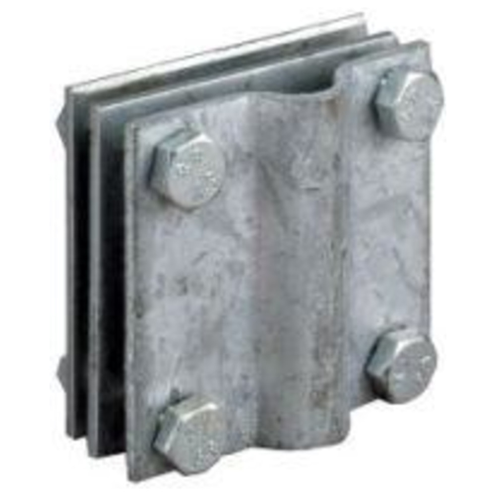 Kreuzverbinder verzinkt 602001 52 x 52 x 2.5 mit Zwischenplatte