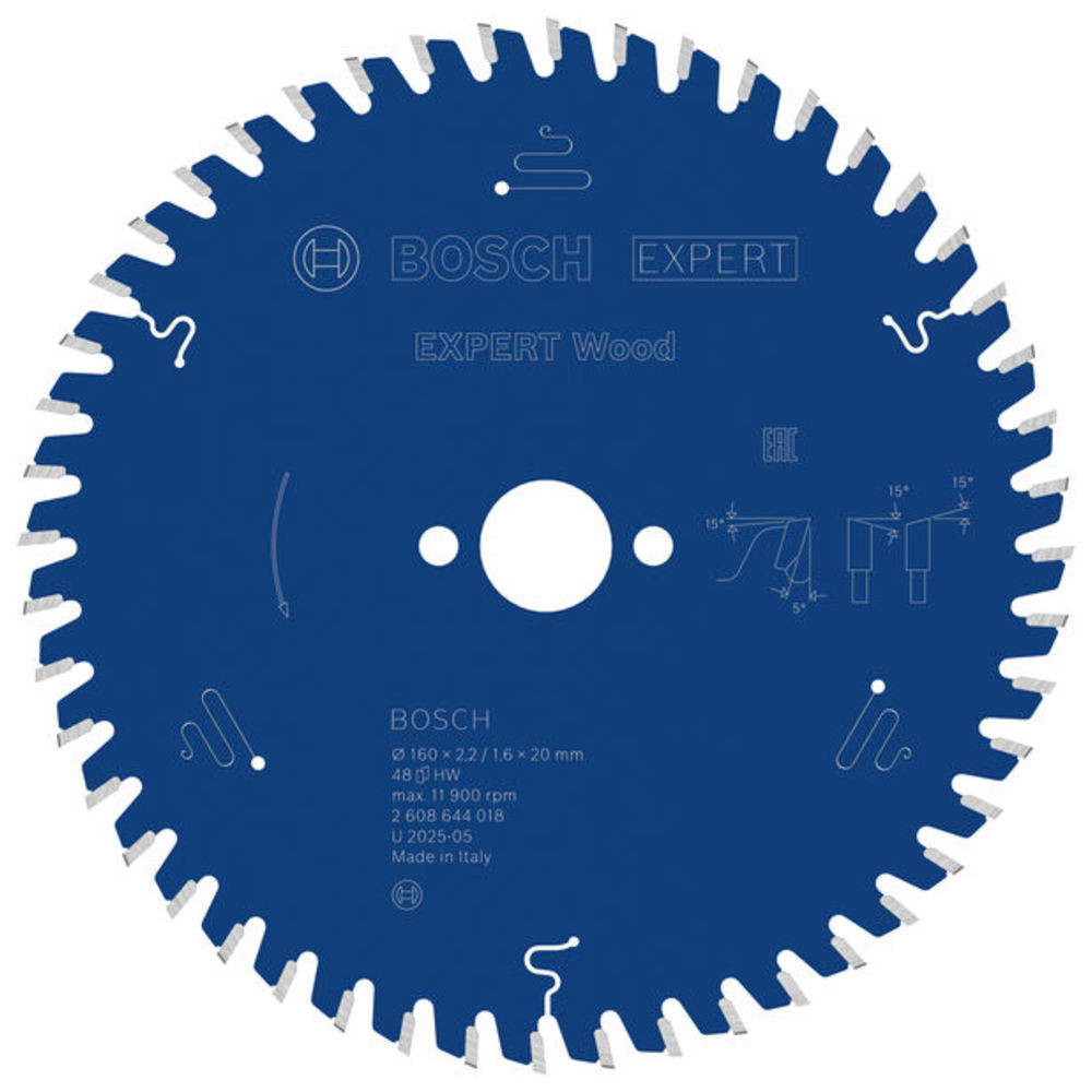 EXPERT Wood Kreissägeblatt, 160x2,2/1,6x20 mm, Z48