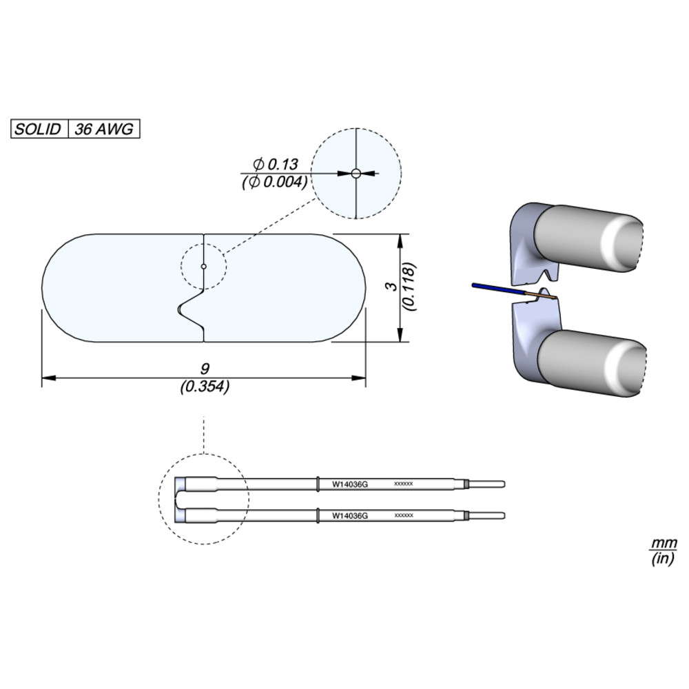 JBC Abisolierkartusche, AWG 36