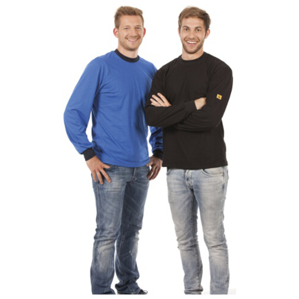 ESD-Langarm-T-Shirt, Größe XS, schwarz