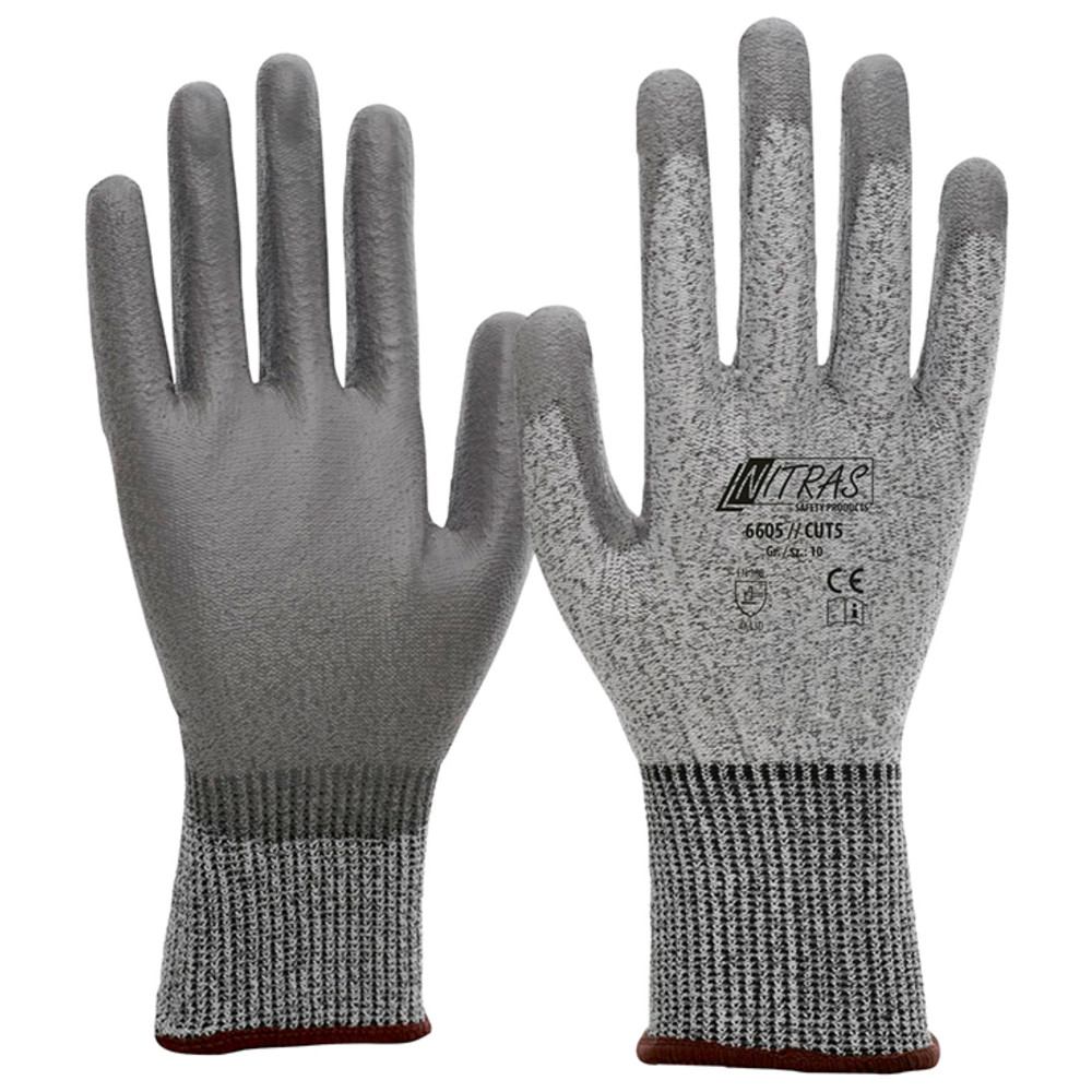 Schnittschutzhandschuh NitrCut 5, Größe L, grau
