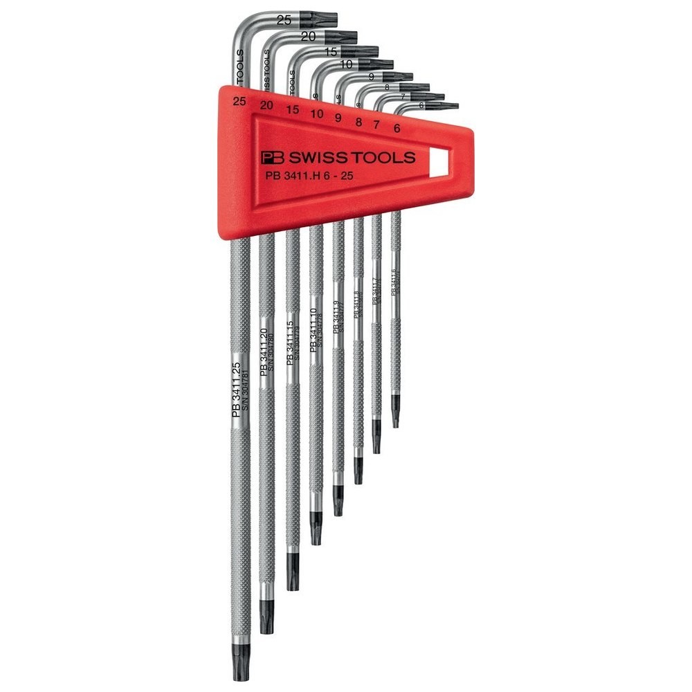 Winkelschraubendreher- Satz im Kunststoffhalter 9-teilig T6-T25 SAFETY PB Swiss